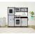 Bucatarie pentru copii, utilata cu frigider, chiuveta, aragaz, cuptor cu microunde, telefon, 83x30x95 cm, mdf