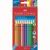 Creioane Colorate Jumbo Grip Faber-castell 12 Culori Si Ascutitoare