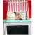 Joueco - Jucarie de lemn in lemn certificat FSC, 2 in 1, Teatru si magazin, Cu accesorii, 110 x 68.5 x 23 cm, 3 ani+, Multicolor