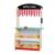 Joueco - Jucarie de lemn in lemn certificat FSC, 2 in 1, Teatru si magazin, Cu accesorii, 110 x 68.5 x 23 cm, 3 ani+, Multicolor