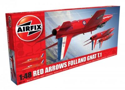 Kit Constructie Airfix Avion Red Arrows Gnat