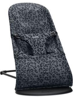 Babybjorn -  balansoar bliss antracite/leopard mesh - editie limitata