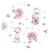 MimiNu - Salteluta pentru carucior, Reversibila, Cu doua fete, Din catifea matlasata si bumbac, Materiale certificate Oeko Tex Standard 100, Dimensiune 78 x 34 cm, Design, Pink ballerina/Pink