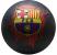 Minge de fotbal fc barcelona streetball logo grafitti neagra marimea 5