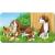 Puzzle familii de animale, 9x2 piese