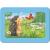 Puzzle animale in gradina, 3x6 piese