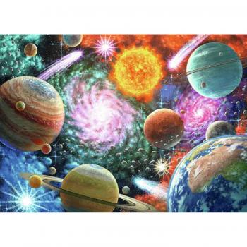 Puzzle planetele sistemului solar, 100 piese