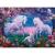 Puzzle unicorni albi, 100 piese