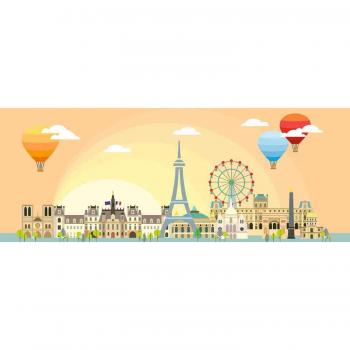 Puzzle panorama paris, 1000 piese