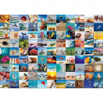 Puzzle 99 de clipe petrecute la mare, 1000 piese