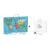 Puzzle magnetic harta lumii si tabla de scris, viga
