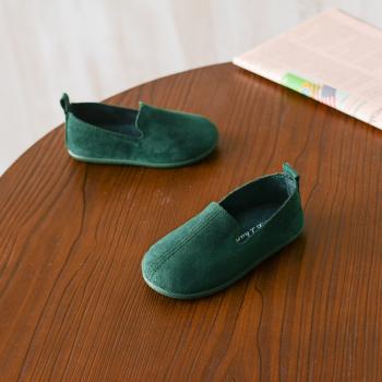 Balerini tip piele intoarsa (culoare: verde, marime: 23)