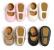 Pantofiori bebelus (culoare: auriu, marime: 0-6 luni)