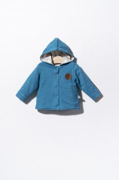 Jacheta cu urechiuse pentru copii dogs, tongs baby (culoare: albastru, marime: 6-9 luni)