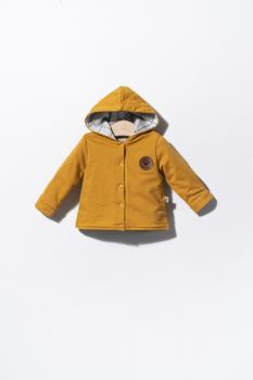 Jacheta cu urechiuse pentru copii dogs, tongs baby (marime: 12-18 luni, culoare: mustar)