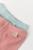 Set 2 pantaloni cu botosei bebe unisex din bumbac organic si modal - mint/rose, baby cosy (marime: 6-9 luni)
