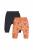 Set de 2 perechi de pantaloni litere pentru bebelusi, tongs baby (culoare: portocaliu, marime: 3-6 luni)