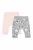 Set de 2 perechi de pantaloni lame pentru bebelusi, tongs baby (culoare: somon, marime: 6-9 luni)