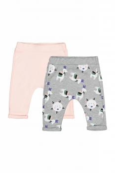 Set de 2 perechi de pantaloni lame pentru bebelusi, tongs baby (culoare: somon, marime: 9-12 luni)