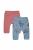 Set de 2 perechi de pantaloni savana pentru bebelusi, tongs baby (culoare: somon, marime: 6-9 luni)