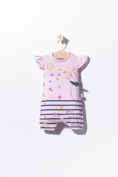 Salopeta de vara pentru bebelusi summer, tongs baby (culoare: roz, marime: 6-9 luni)
