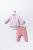 Set bluzita de vara cu pantalonasi pentru bebelusi cats, tongs baby (culoare: roz, marime: 9-12 luni)