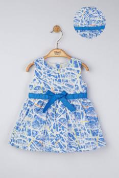 Rochita eleganta pentru fetite mystery, tongs baby (culoare: albastru, marime: 24-36 luni)