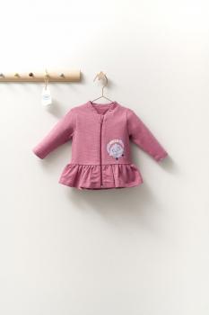 Jacheta subtire pentru copii monster, tongs baby (culoare: roz inchis, marime: 6-9 luni)