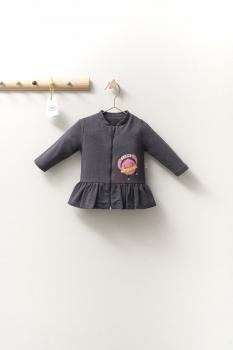 Jacheta subtire pentru copii monster, tongs baby (culoare: gri, marime: 6-9 luni)