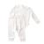 Set bluzita cu maneca lunga si panataloni lungi - bumbac organic 100% - ecru cu buline, baby cosy (marime: 18-24 luni)