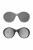 Ochelari de soare pentru copii mokki click & change, protectie uv, negru, 0-2 ani, set 2 perechi