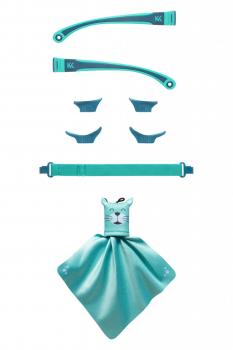 Kit accesorii pentru ochelari de soare mokki click&change, bleu