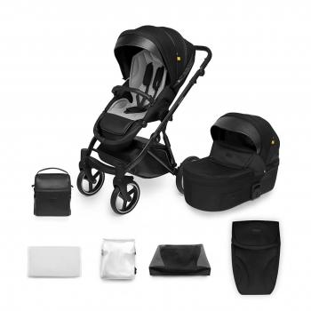 Carucior 2 in 1 skiddou oslo+, onyx, negru