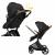 Carucior transformabil 2 in 1 skiddou nasjo onyx, negru