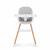 Scaun de masa 2 in 1 transformabil skiddou sunt, normandic dream, gri deschis