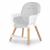 Scaun de masa 2 in 1 transformabil skiddou sunt, normandic dream, gri deschis