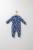 Salopeta pentru bebelusi de iarna forest, tongs baby, baietei (culoare: albastru, marime: 6-9 luni)