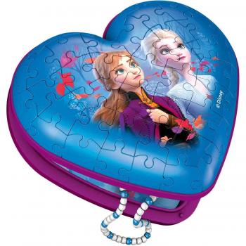 Puzzle 3d cutie inima frozen, 54 piese