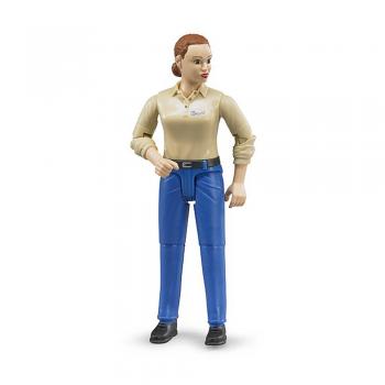 Bruder - figurina femeie cu pantaloni albastri