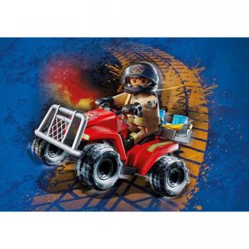 Playmobil - vehicul pullback pompieri