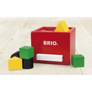 Brio - cutie de sortat forme rosie