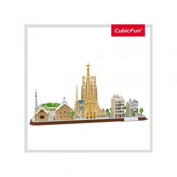 Cubic fun - puzzle 3d barcelona 186 piese