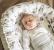 Suport de dormit babynest premium bumbac si catifea boho beige by babysteps, 70x35 cm