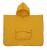 Prosop din bumbac muselina cu gluga si buzunar pentru bebelusi si copii, poncho, galben, 60x65 cm