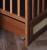 Patut cu sertar independent din lemn pentru bebe, inaltime saltea reglabila, boho vintage 120     60 cm