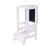 Inaltator learning tower ajustabil cu tabla de scris, ajutor de bucatarie meowbaby   , lemn alb