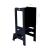 Inaltator learning tower ajustabil cu tabla de scris, ajutor de bucatarie meowbaby   , lemn negru