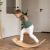 Balance board - placa de echilibru din lemn gri pentru copii cu fetru presat gri, meowbaby