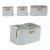 Set 3 cosuri depozitare Childhome 21x14x10 cm/14x10x10 cm Gri