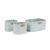 Set 3 cosuri depozitare Childhome 21x14x10 cm/14x10x10 cm Gri